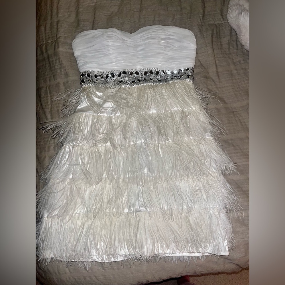 Feathered Cocktail Dress